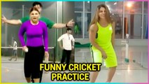 Controversial queen Rakhi Sawant Cricket Practice For BCL