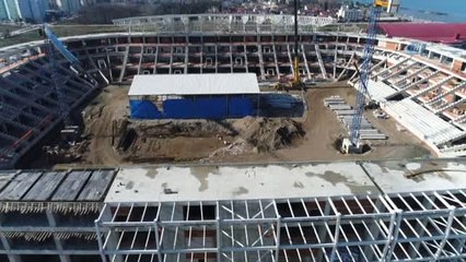 Ordu Yapımı Süren Stadının Çelik Montajına Başlandı