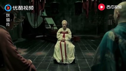 《妖猫传 Legend Of The Demon Cat》杨贵妃之死，连绣白绫的宫女都被妖猫找到杀死了！