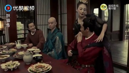 《妖猫传 Legend Of The Demon Cat》张雨绮本来好好的跳舞秀美腿，这怎么就画风突变呢！