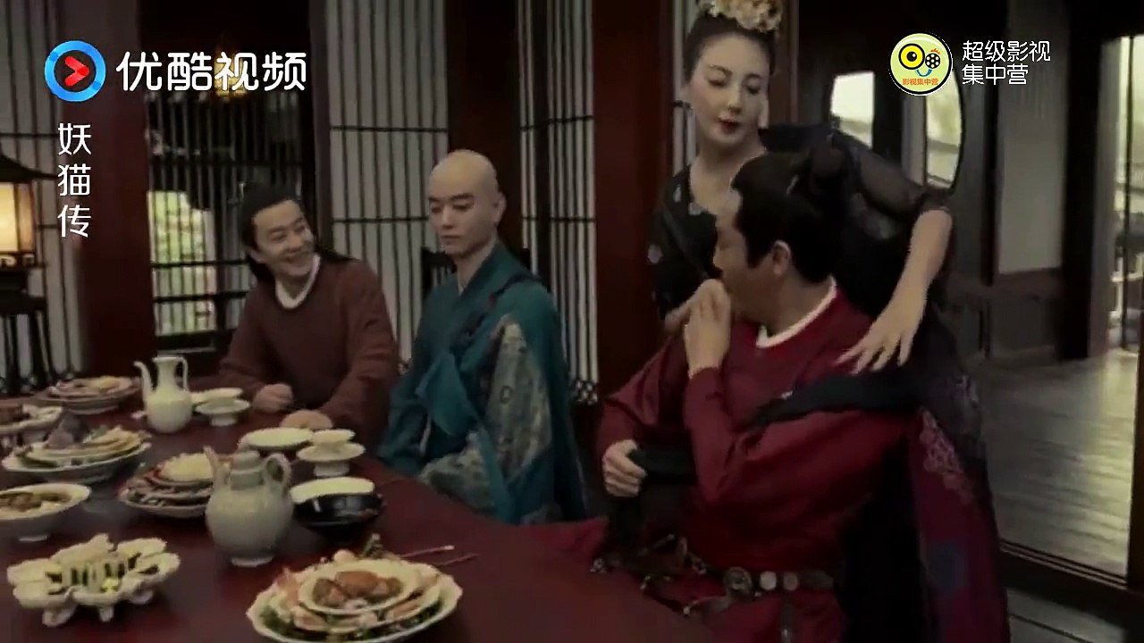 《妖猫传 Legend Of The Demon Cat》张雨绮本来好好的跳舞秀美腿，这怎么就画风突变呢！
