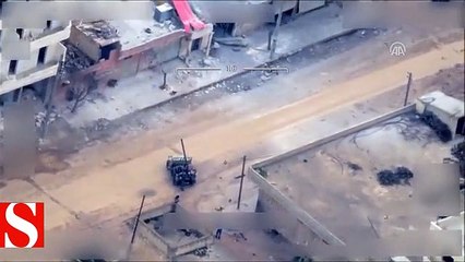 İHA�ların tespit ettiği örgüt karargahı böyle vuruldu