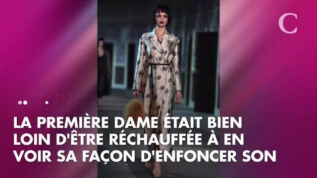 PHOTOS. Brigitte Macron: l'écharpe avec laquelle elle brave le froid de l'hiver