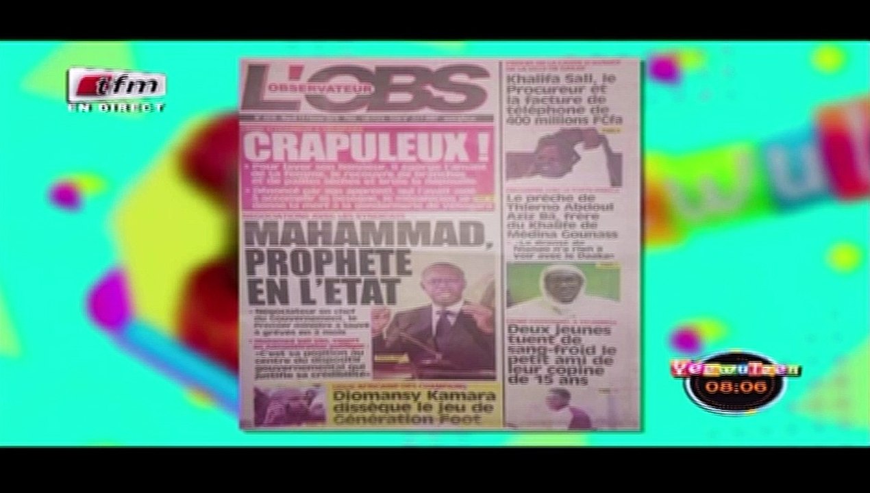 RUBRIQUE REVUE DES TITRES avec MAME BIRAM DIOUF dans Yeewu Leen du 13 Février 2018