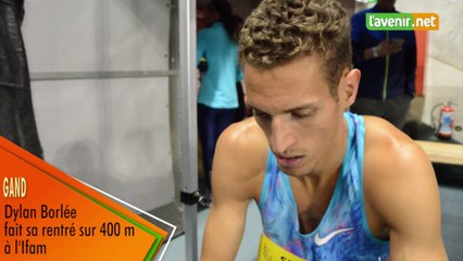 Gand - Dylan Borlée fait sa rentrée sur 400 m à l'Ifam