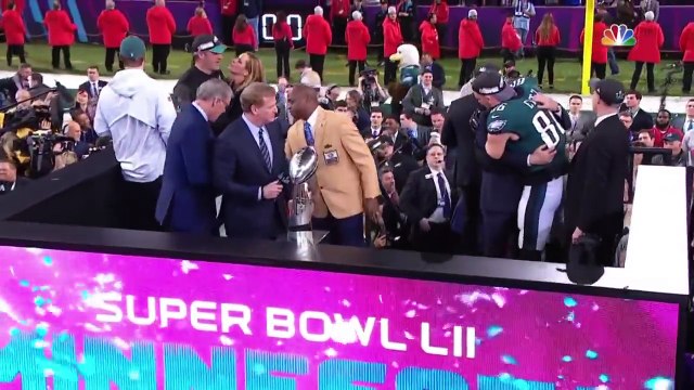 Super bowl - Eagles Trophy Presentation & MVP Ceremony! Eagles vs. Patriots Super Bowl LII Postgame