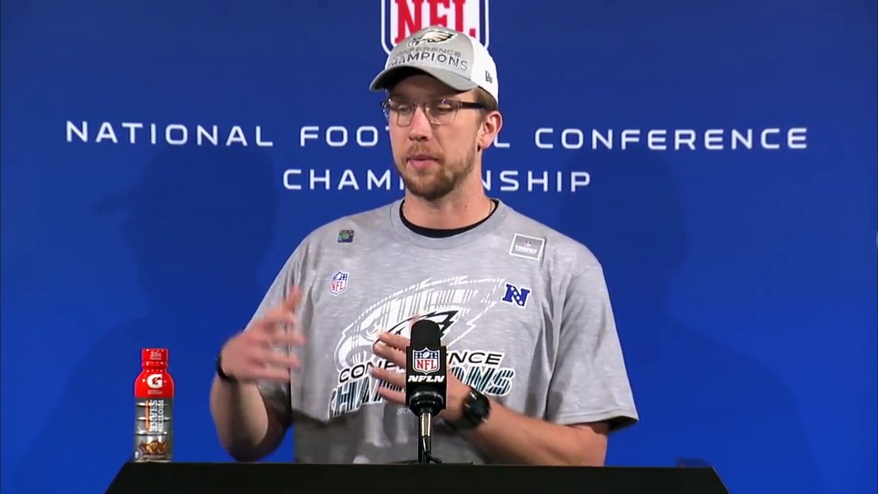 Super bowl - Nick Foles' NFC Championship Postgame Presser, Everyone down Broad Street heard that  NFL