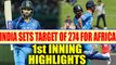 India vs South Africa 5th ODI: Rohit Sharma slams 115 runs, India post 274 run target |Oneindia News
