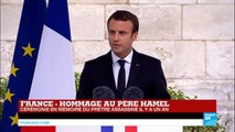 REPLAY - Saint-Étienne-du-Rouvray : l'hommage d'Emmanuel Macron au père Hamel
