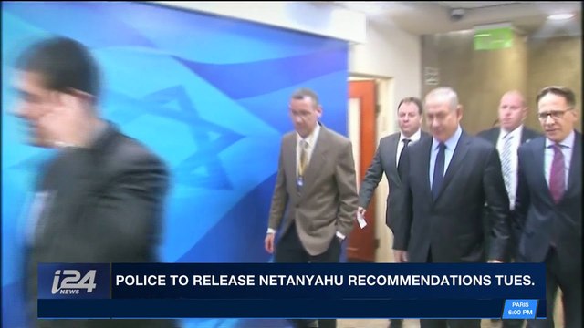 i24NEWS DESK | Police to release Netanyahu recommendations tues | Tuesday, February 13th 2018