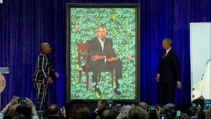 Obama's portrait unveiled