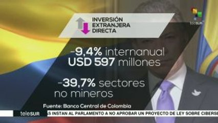 Colombia: inversión extranjera neta cayó 4% en enero de 2018