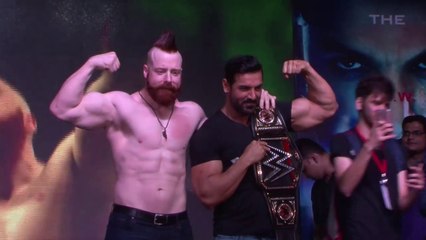 John Abraham Vs Sheamus WWE Superstar In Mumbai - Force 2 Promotion
