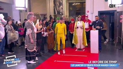 Mardi gras : le lancer d'œufs des chroniqueurs avec Booder