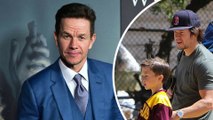 'He was spitting out F-bombs and going crazy': Mark Wahlberg reveals he left the Superbowl early because his son was having a 'temper tantrum'.