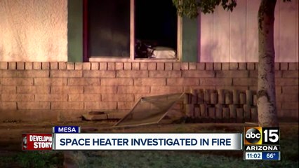 Space heater investigated in Mesa house fire