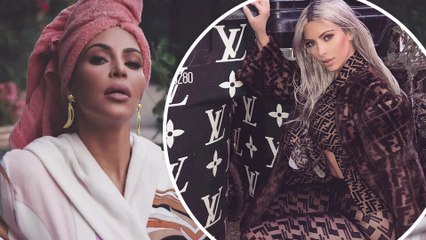 Sultry siren! Kim Kardashian oozes vintage glamour in new image from Odda magazine fashion shoot.