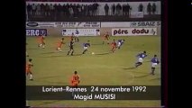24/10/92 : Majid Musisi (7') : Lorient - Rennes (1-4)