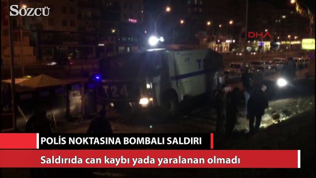 Polis noktasına bombalı saldırı