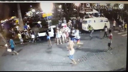 Confusão no Centro de Vitória durante carnaval