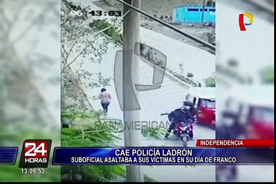 Policía ladrón: suboficial es capturado por robar celular en Independencia