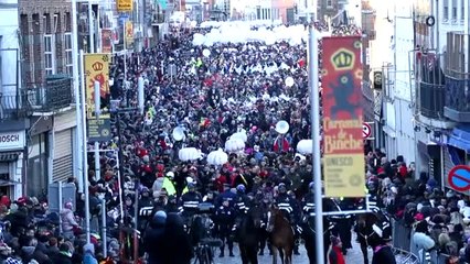 Belçika'da "Binche Karnavalı" Kutlandı