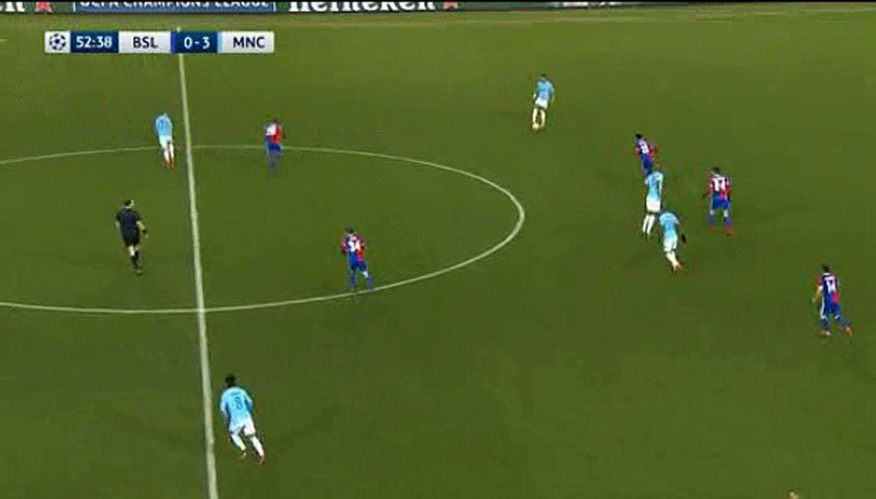 Ilkay Gundogan second Goal - Basel 0-4 Manchester City - 13.02.2018
