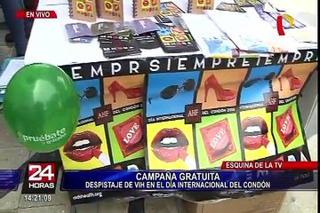 Día Internacional del Condón: campaña gratuita de despistaje de VIH en la Esquina de la Televisión