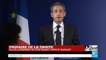Primaire de la Droite : Discours de Nicolas Sarkozy après sa défaite, Fillon choisi