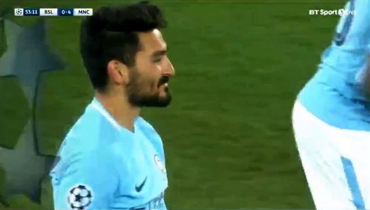 Résumé Basel vs Manchester City but Ilkay Gundogan (0-4 )