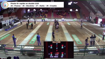 Finale tir rapide en double U18, Euro Jeunes, Saint-Vulbas 2018