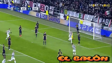 1-0 Gonzalo Higuaín 2'  Juventus vs Tottenham  (Champions League - Octavos de final) 13-02-2018