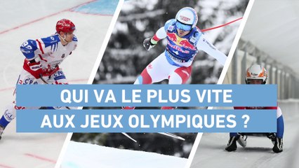 JO 2018 - Pyeongchang : Qui va le plus vite ?