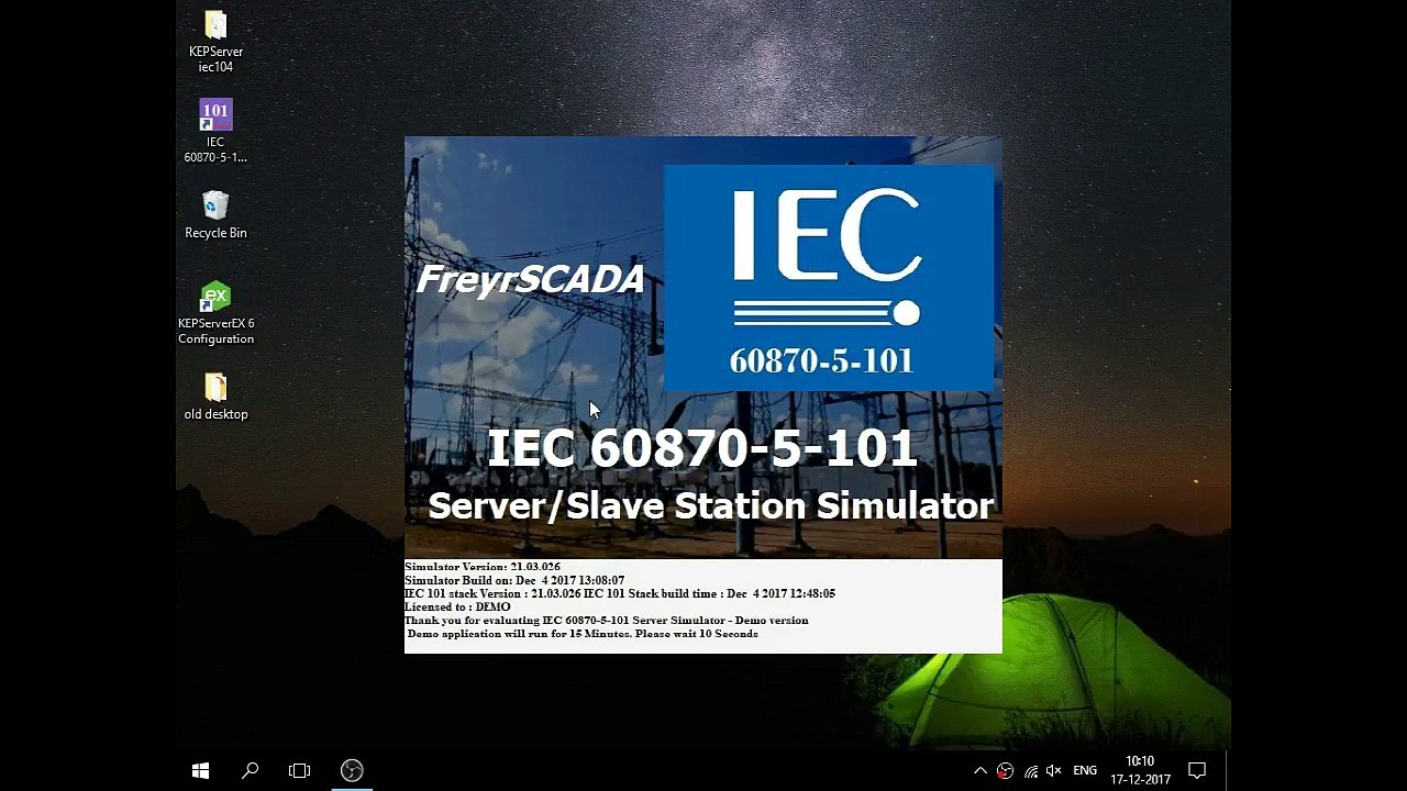 IEC 60870-5-101 Protocol Server Simulator with Kepware OPC
