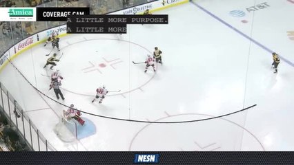 Amica Coverage Cam: Bruins Do Great Job Pursuing Puck Vs. Flames