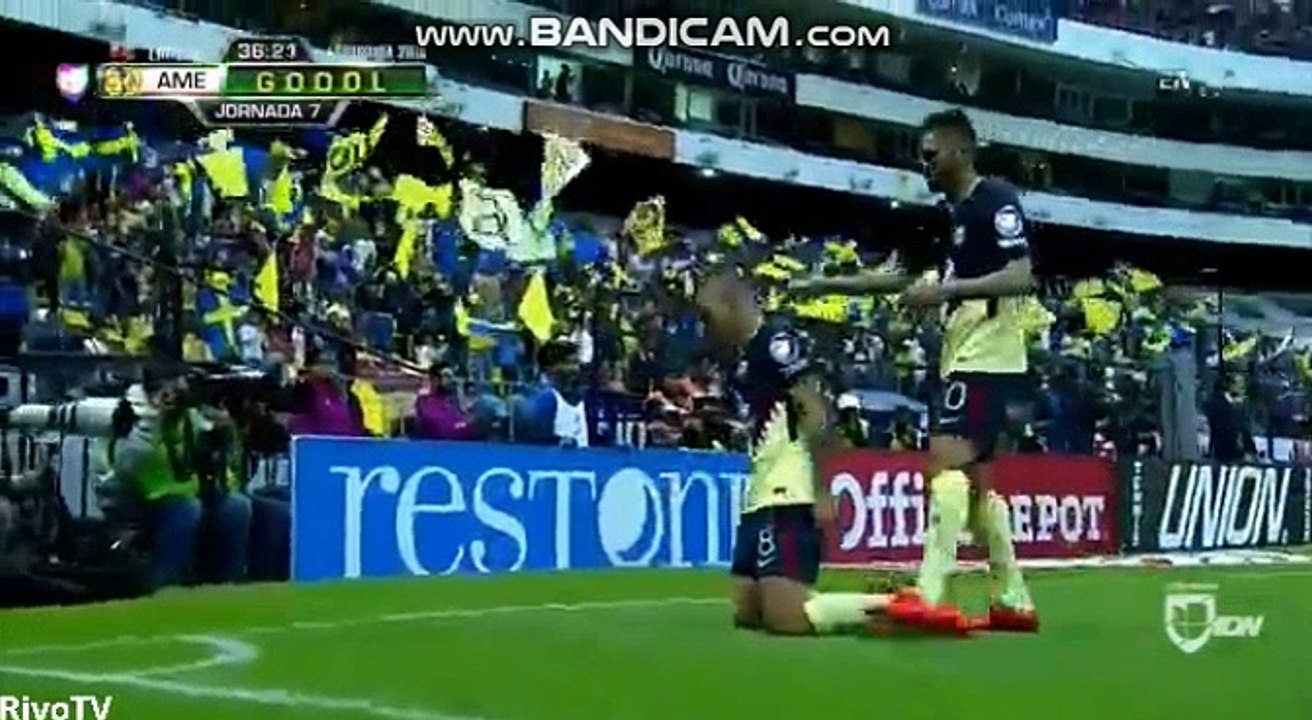 Andres  Uribe Second Goal ~ Club America vs Monarcas Morelia 3-1