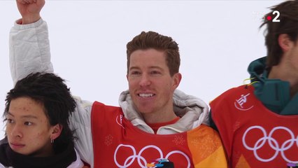 JO 2018 : Snowboard – Cérémonie des fleurs - halp-pipe homme