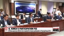 S. Korean gov't approves US$2.6 mil. to bankroll N. Korea's Olympic participation
