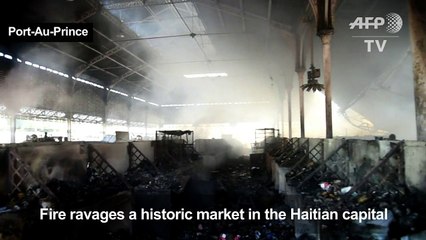 Haiti merchants fear for livelihood after market blaze