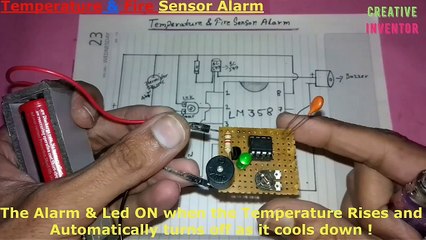 Make It Easy//Fire Sensor Alarm