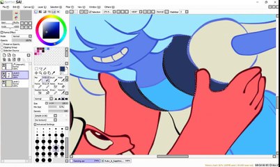 SpeedPaint SAI - Ruby And Sapphire - Steven Universe