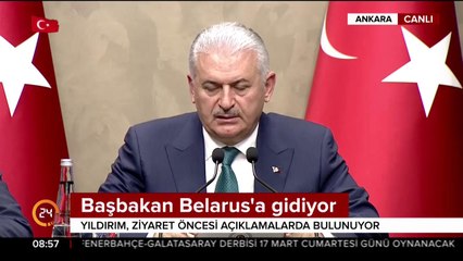 Başbakan Yıldırım Belarus'a gidiyor