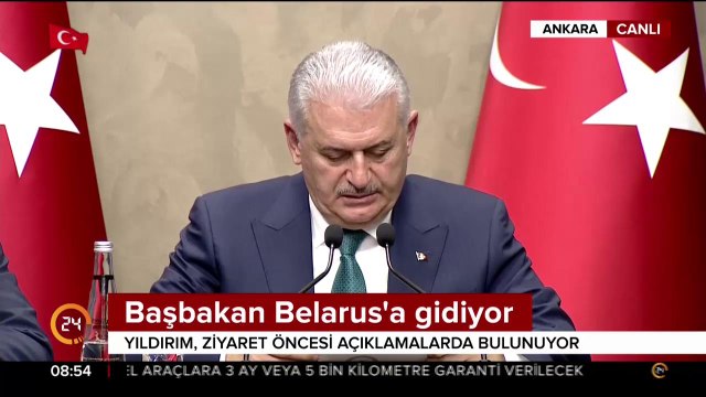 Başbakan Yıldırım, Belarus'a gidiyor