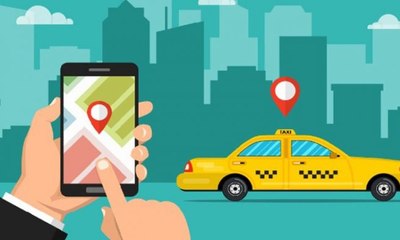 Aksi Unjuk Rasa Sopir Taksi Online