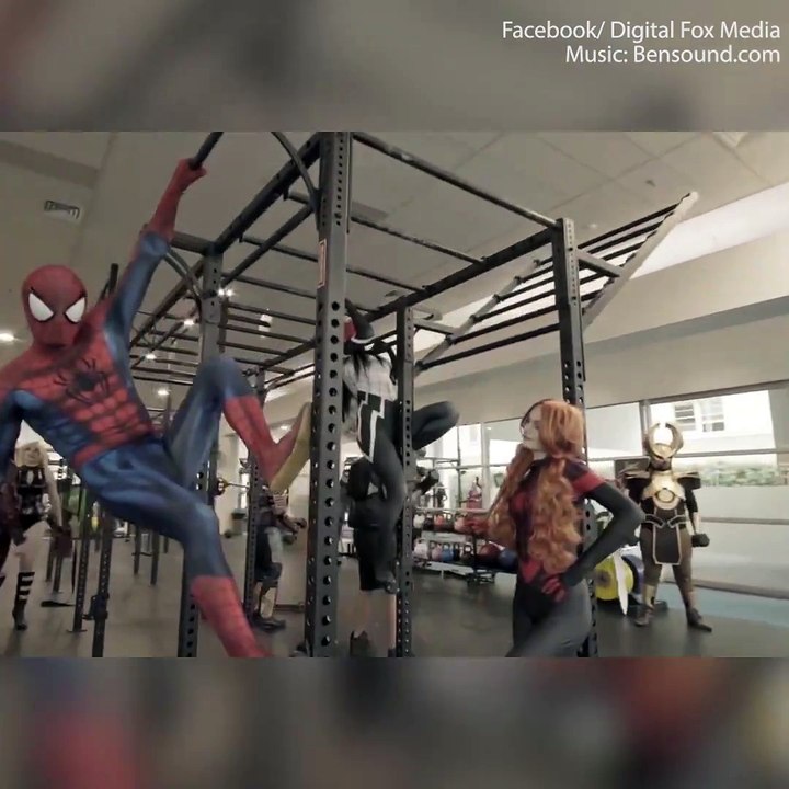 Super Hero Working out