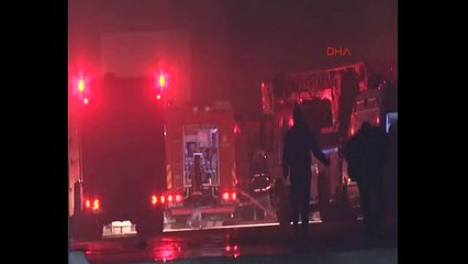 Yeşilköy'de fuar merkezinde korkutan yangın