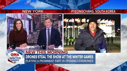 High-tech drones steal the show at the Winter Olympics 2018