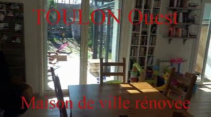 Vente maison de ville Toulon ouest T5 de 107 m2 renovee - Belles prestations