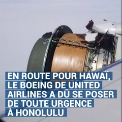 Cet avion a perdu une partie de son réacteur en plein vol