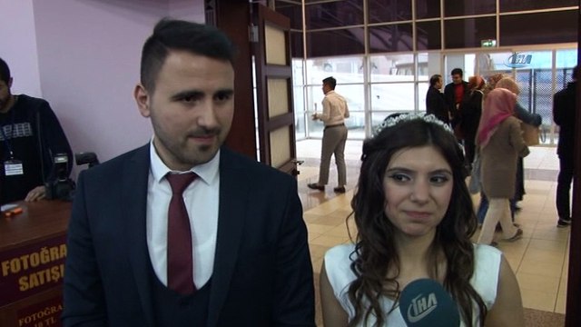 14 Şubat Sevgililer Günü'nde mutluluğa 'evet' dediler